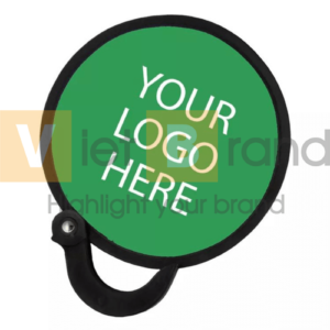 Quạt cầm tay tròn in logo hỗ trợ in logo doanh nghiệp