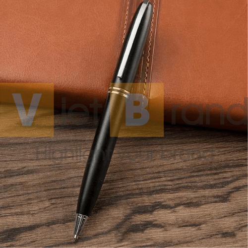 Bút bi kim loại đóng mở tùy chỉnh hỗ trợ in logo doanh nghiệp 