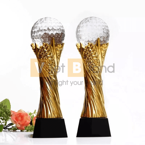 Cúp pha lê 3d giải vô địch danh hiệu và giải thưởng in Logo tùy chỉnh
