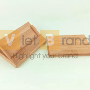 Hộp đựng danh thiếp bằng tre hỗ trợ in logo