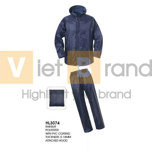 Áo mưa có băng phản chiếu hỗ trợ in logo doanh nghiệp 