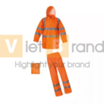 Áo mưa có băng phản chiếu hỗ trợ in logo doanh nghiệp 