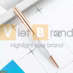 Bút bi kim loại crystal pen hỗ trợ in logo