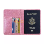 Ví da đựng passport nhũ lấp lánh