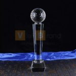 Cúp pha lê hình quả cầu thể thao