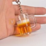 Móc khóa hình cốc bia quà tặng quảng cáo