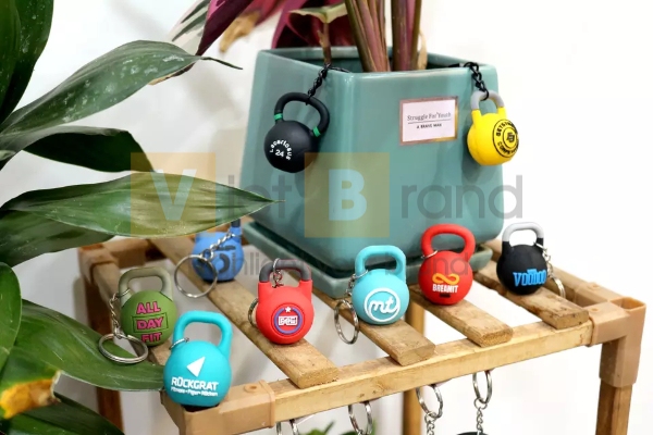 Móc khóa quà tặng hình tạ chuông